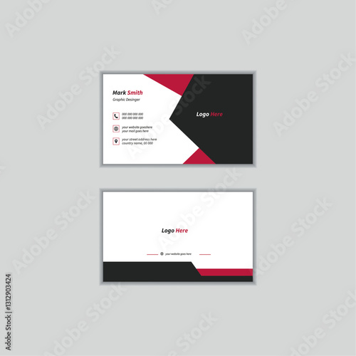 Modern and corporate business card template, Creative business card, Modern business card design template Business card Modern, Professional simple clean own personal business card design template.
