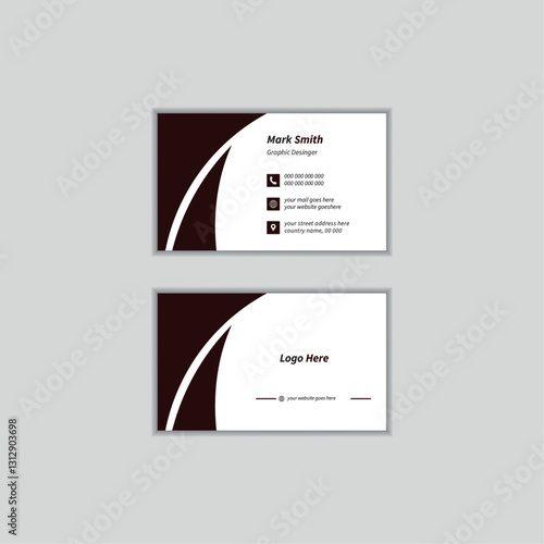 Modern and corporate business card template, Creative business card, Modern business card design template Business card Modern, Professional simple clean own personal business card design template.