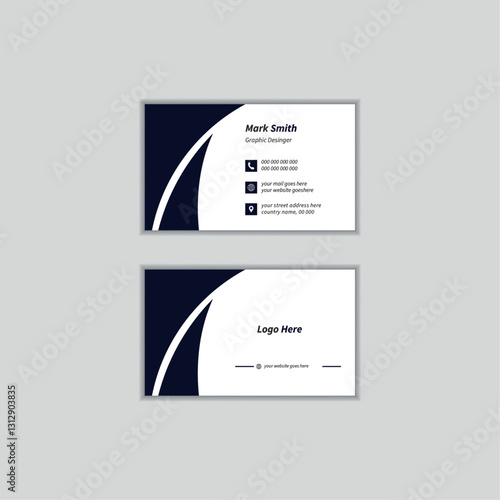 Modern and corporate business card template, Creative business card, Modern business card design template Business card Modern, Professional simple clean own personal business card design template.