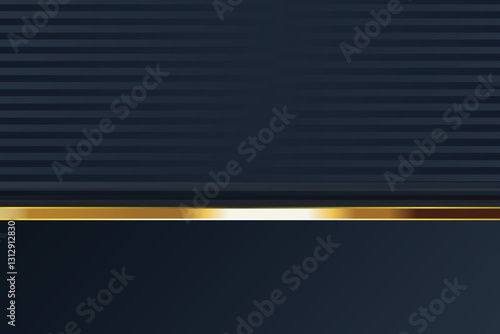 Dark blue striped background with gold band, suitable for website header or presentation