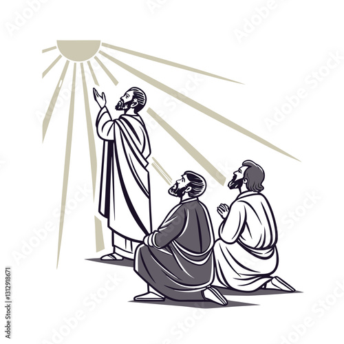 Pentecost concept vector illustration