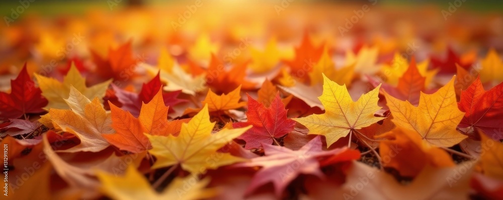 Close-up of fallen autumn leaves forming a colorful carpet , wallpaper, fall, element Close-up of fallen autumn leaves forming a colorful carpet , wallpaper, fall, element