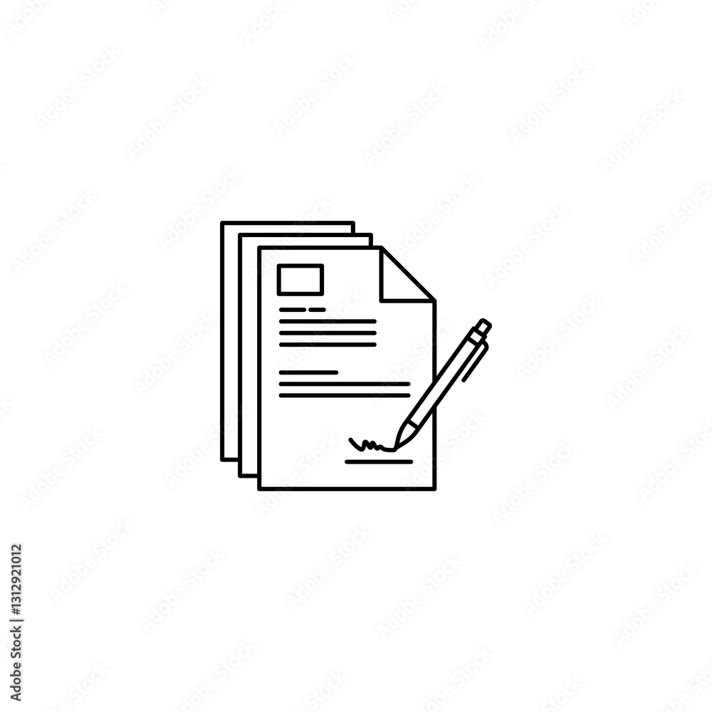 document file icon with pen on checkerboard transparent background document file icon with pen on checkerboard transparent background