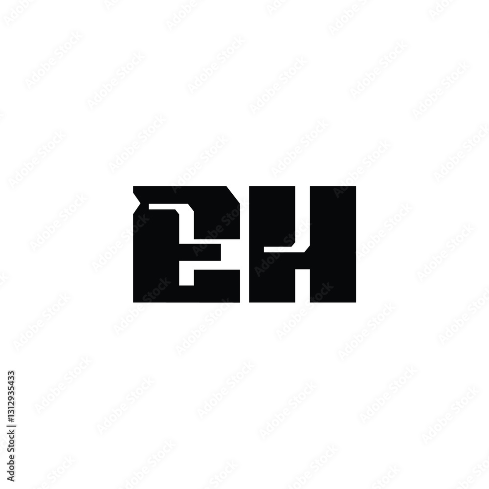 EH monogram logo design letter text name symbol monochrome logotype alphabet character simple logo EH monogram logo design letter text name symbol monochrome logotype alphabet character simple logo