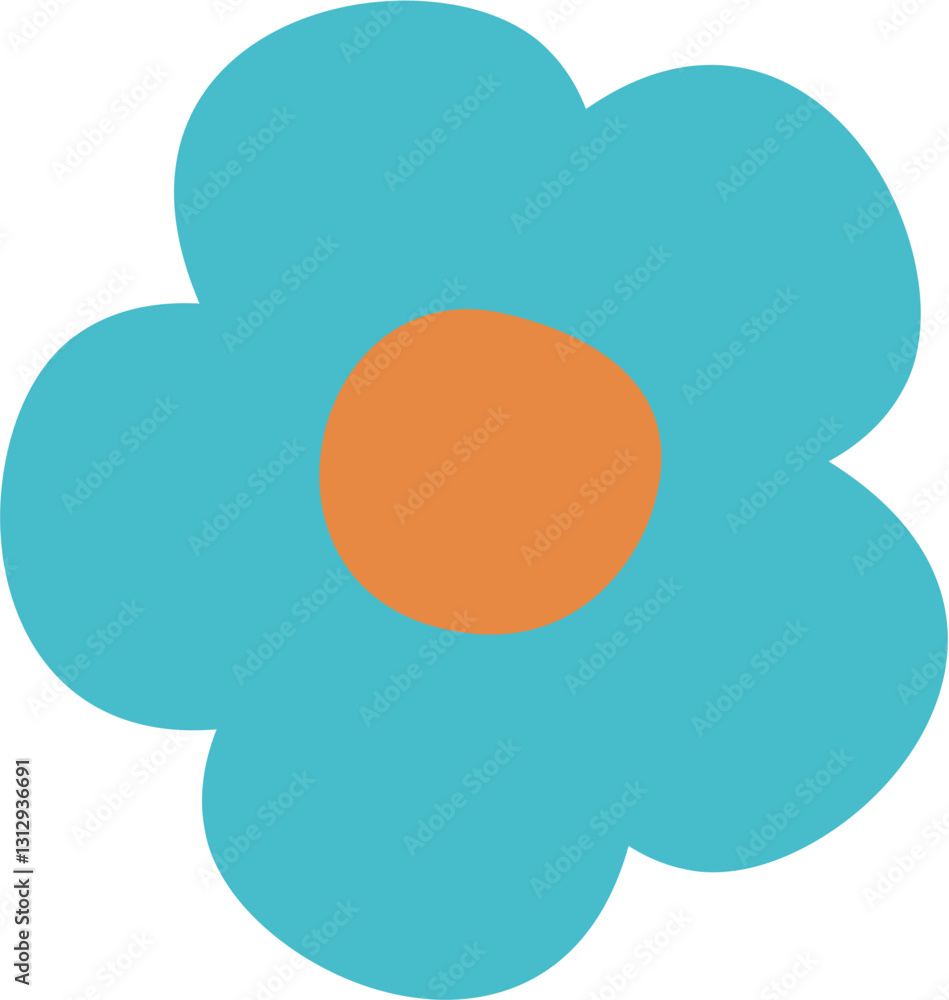 Bunny, egg, mushroom, spring and brimming color Bunny, egg, mushroom, spring and brimming color