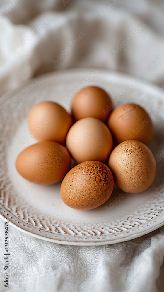 raw eggs on white plate raw eggs on white plate