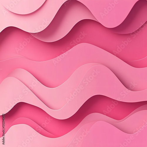 Professional Wavy Pink Background with Overlapping Textured Design