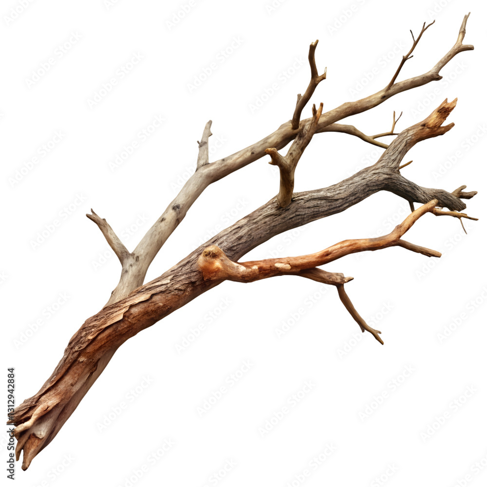 Fototapeta premium dead tree isolated on white