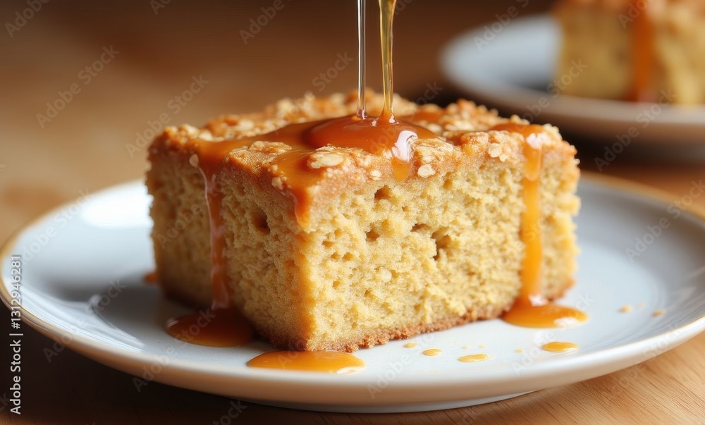 Delicious cake drizzled with syrup Delicious cake drizzled with syrup