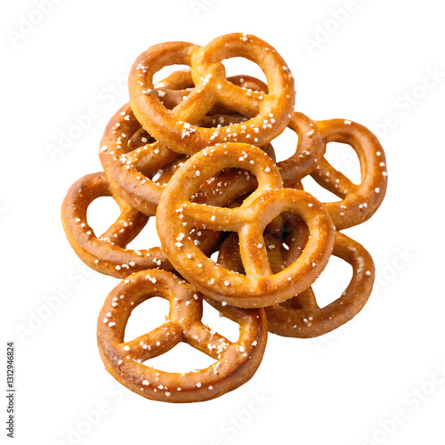 pretzels isolated on white