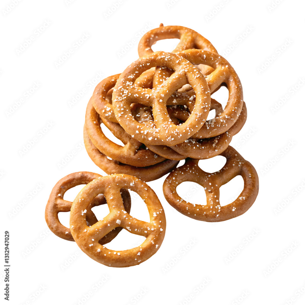 pretzels on white pretzels on white