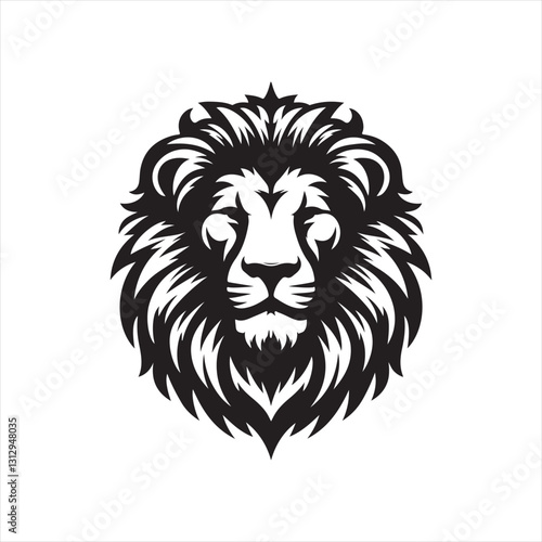 Wallpaper Mural Lion Head Silhouette Vector Art Torontodigital.ca