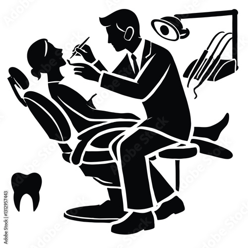 Dentist Examining Patient