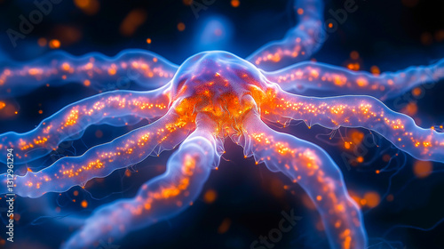 Wallpaper Mural Neural cells of the brain, scientific illustration Torontodigital.ca