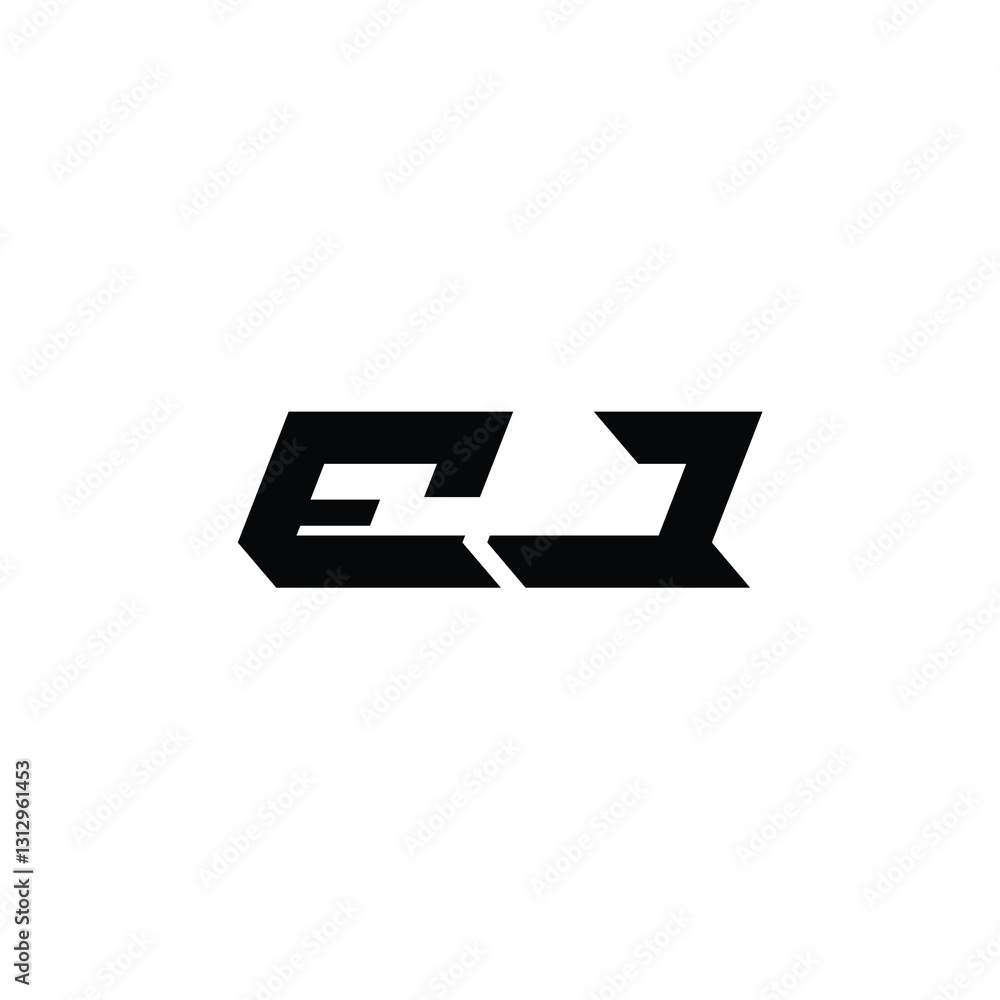 EJ monogram logo design letter text name symbol monochrome logotype alphabet character simple logo EJ monogram logo design letter text name symbol monochrome logotype alphabet character simple logo