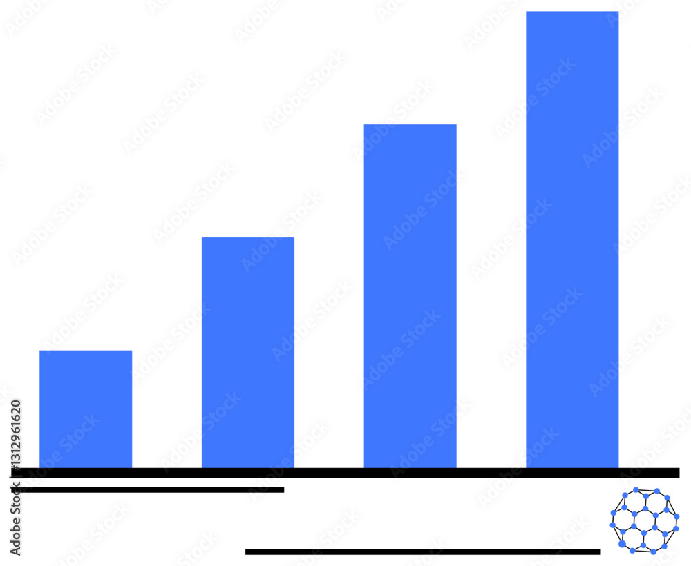 Blue gradient bar chart illustrating increasing data trends and growth. Ideal for business, analytics, finance, strategy, data visualization, team performance, and progress tracking. Flat simple Blue gradient bar chart illustrating increasing data trends and growth. Ideal for business, analytics, finance, strategy, data visualization, team performance, and progress tracking. Flat simple