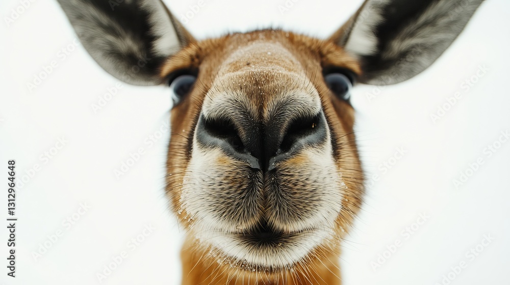 Fototapeta premium Generic Close-up Kangaroo?s Moment Face Field Colorful