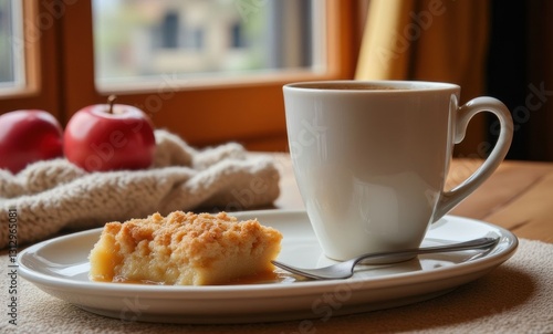 Coffee and dessert on the table