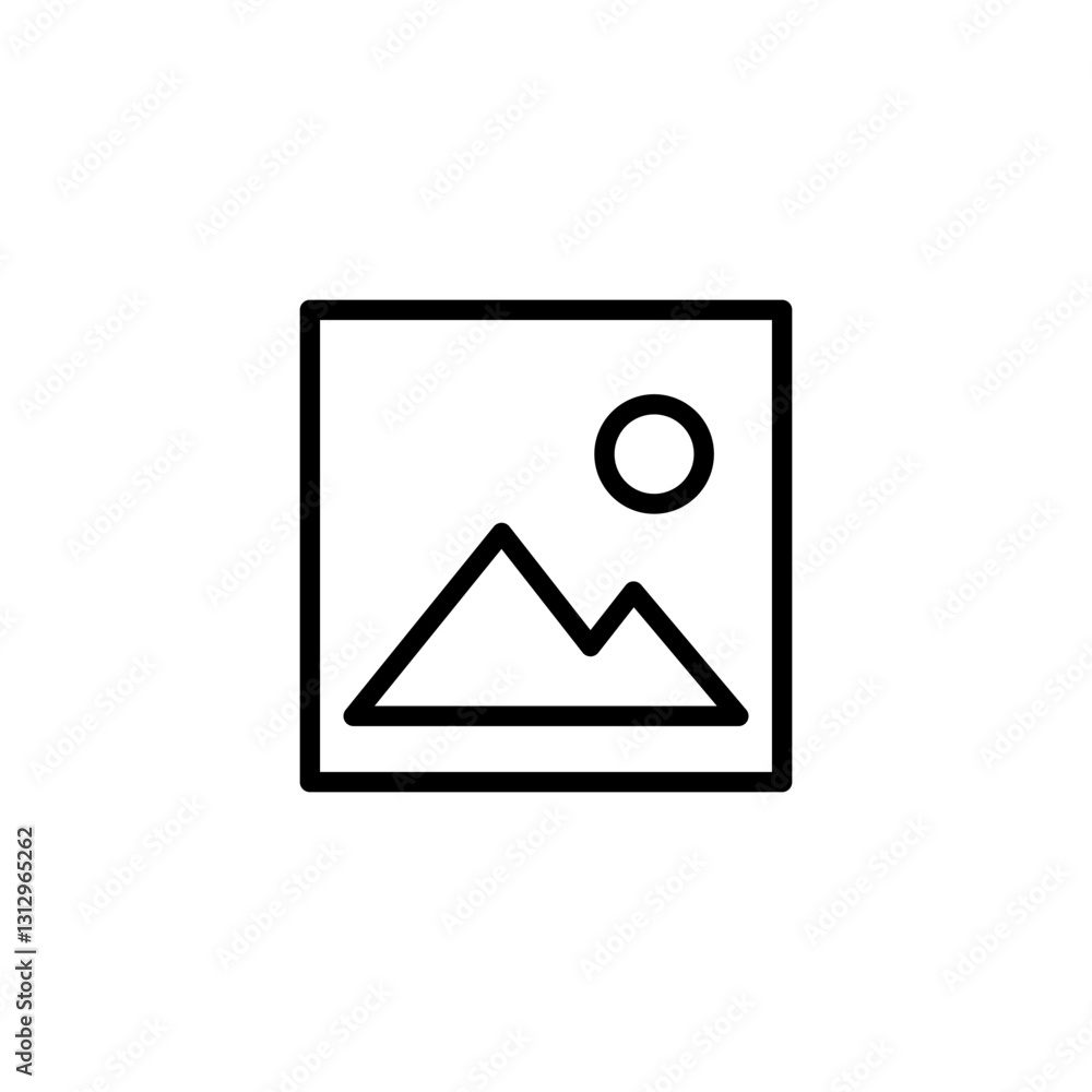 Picture icon logo design. photo gallery sign and symbol. image icon Picture icon logo design. photo gallery sign and symbol. image icon