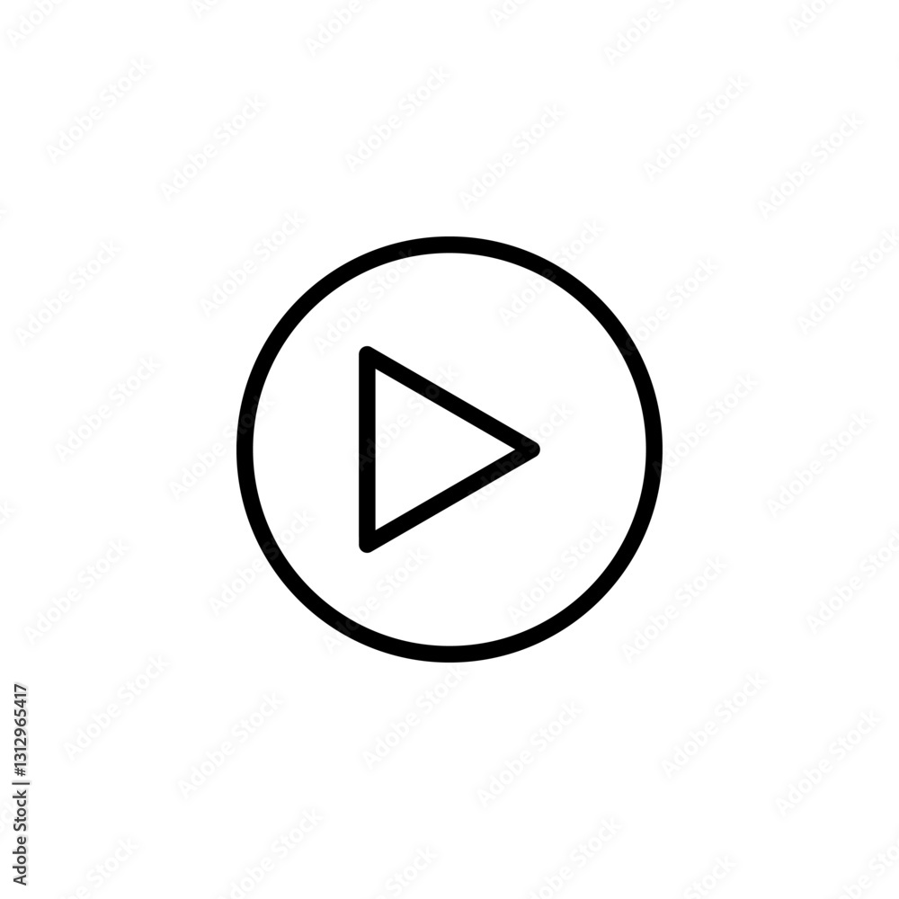 Play icon logo design. Play button sign and symbol Play icon logo design. Play button sign and symbol