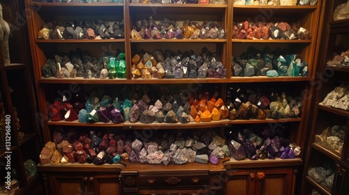 Wallpaper Mural Boutique gemstone shop with custom-designed display stands for precious stones. Torontodigital.ca