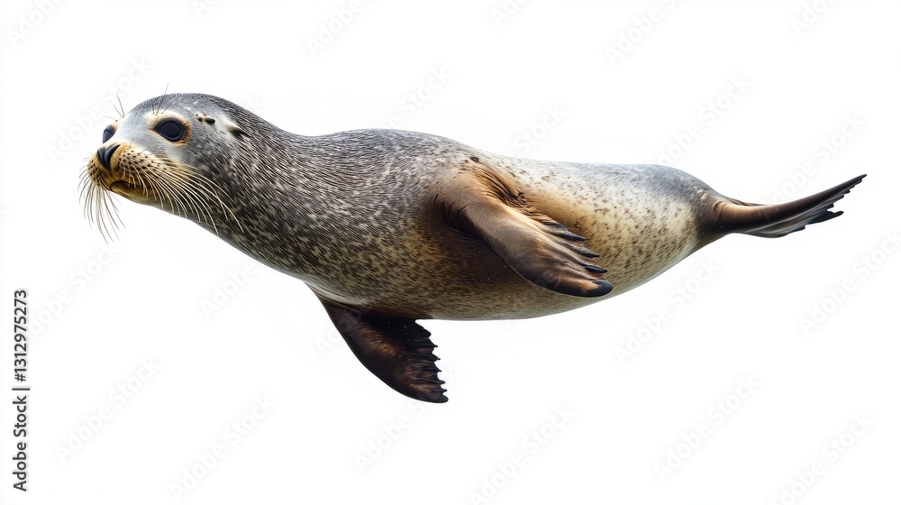 Fototapeta premium Generic Playful Seal Overview Water Diving Fresh Easy