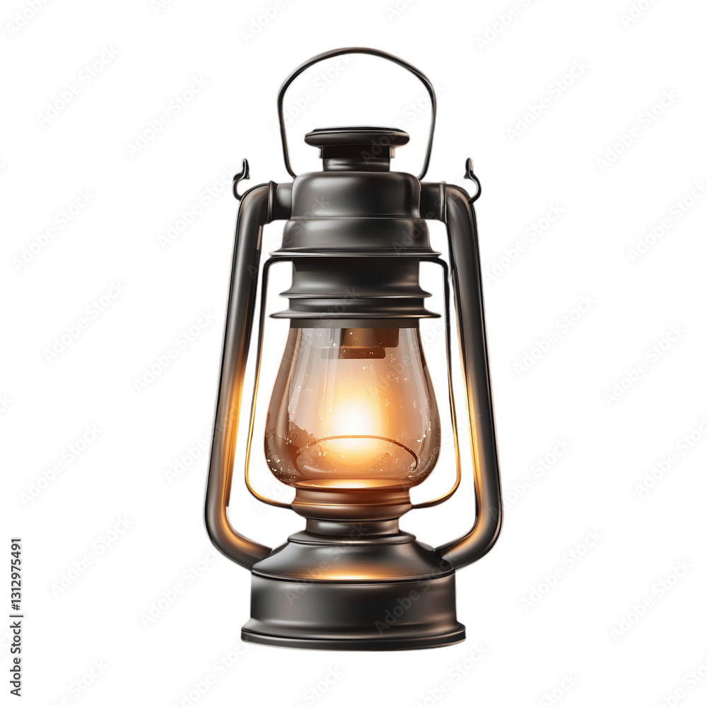 Emergency lantern with long battery life isolated on transparent background Emergency lantern with long battery life isolated on transparent background