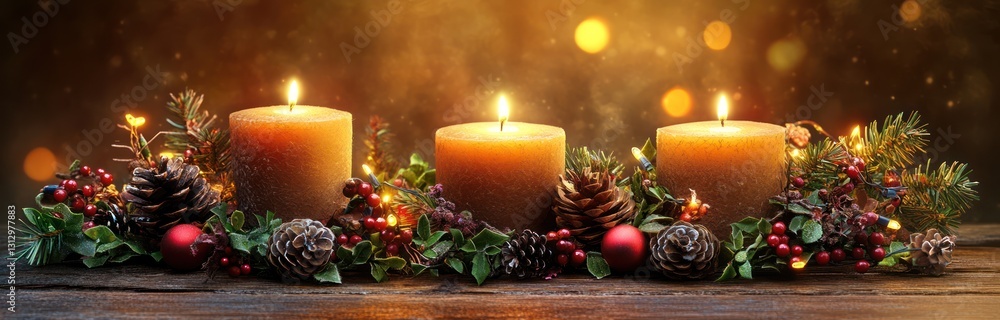 Festive Closeup with Sparkling Lights and Ornaments in Dreamy Background Celebrating Diverse Holiday Traditions and Cultures with Copy Space Festive Closeup with Sparkling Lights and Ornaments in Dreamy Background Celebrating Diverse Holiday Traditions and Cultures with Copy Space