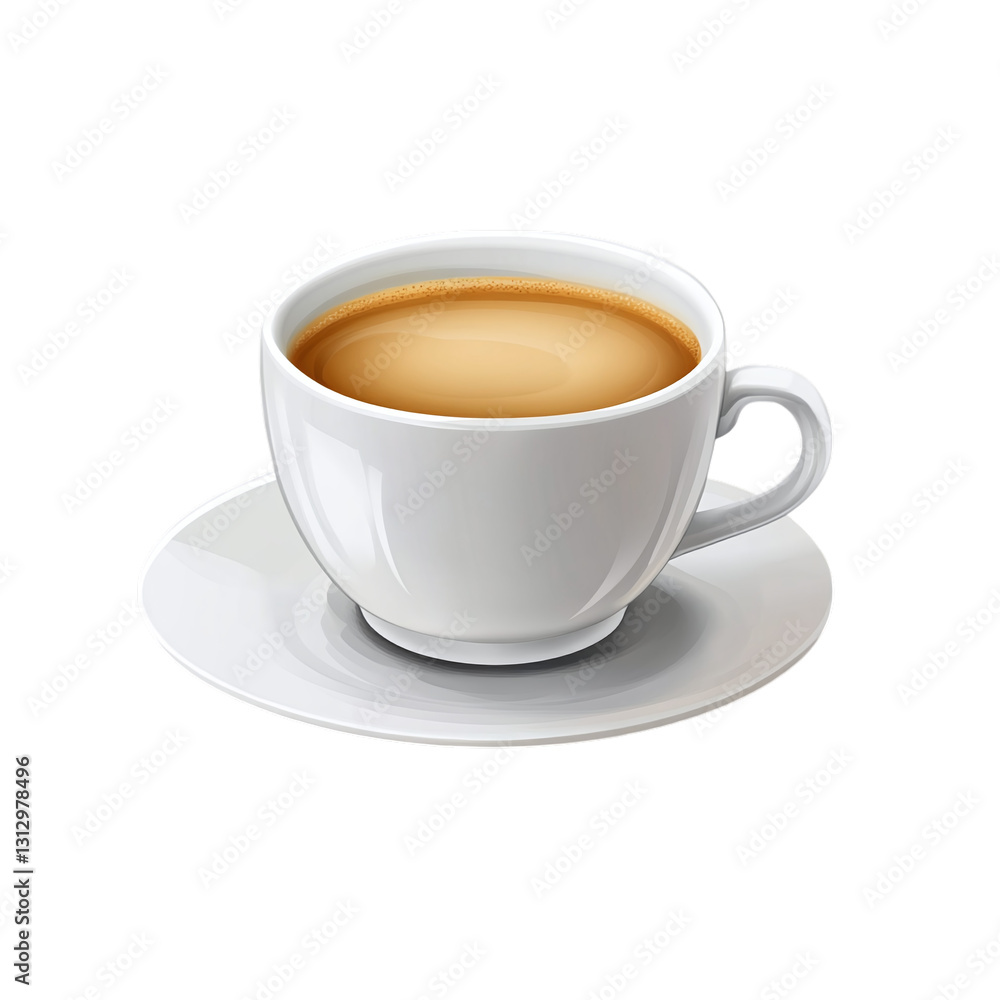 Espresso cup with thick walls isolated on transparent background Espresso cup with thick walls isolated on transparent background