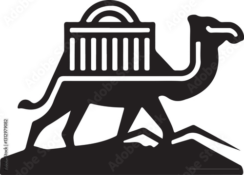 A logo style for an company of delivery illustration