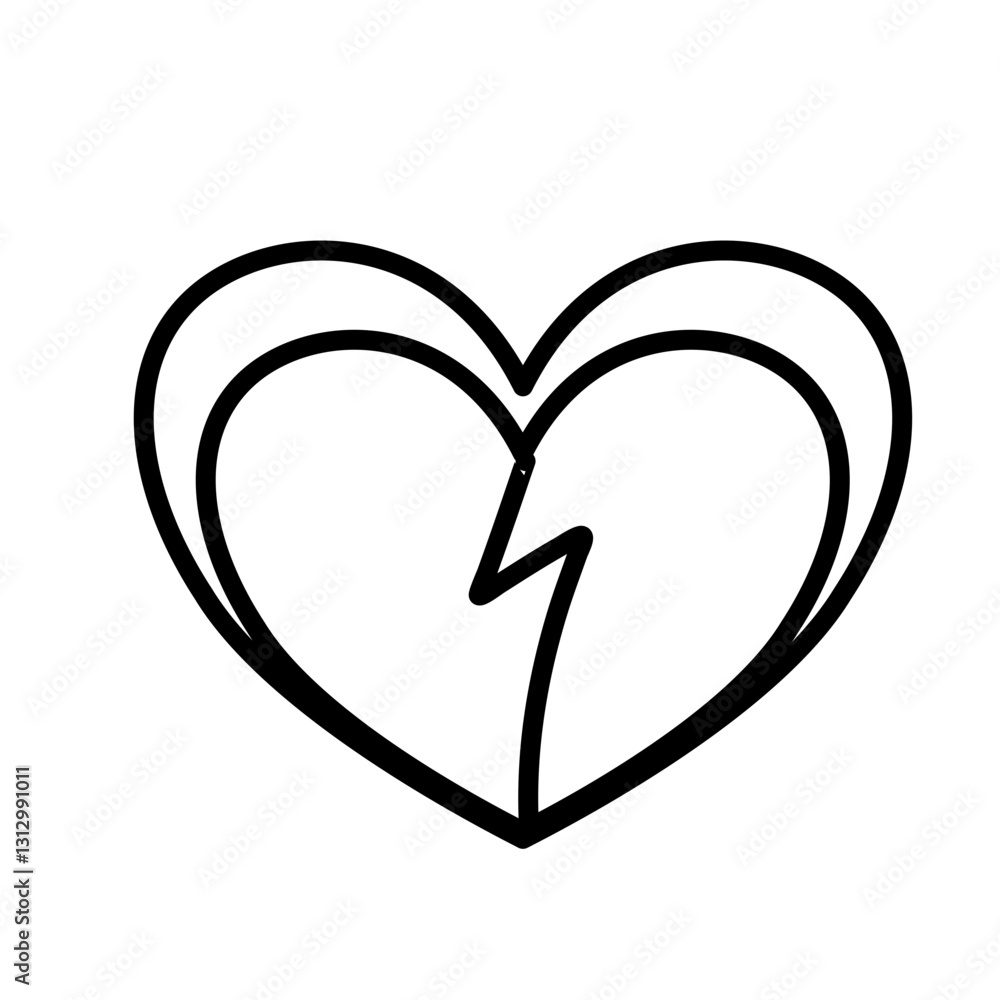 two halves of the heart icon
two halves of the heart icon