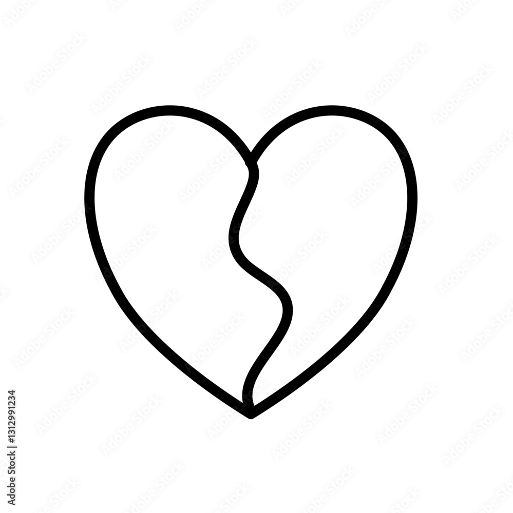 two halves of the heart icon
two halves of the heart icon