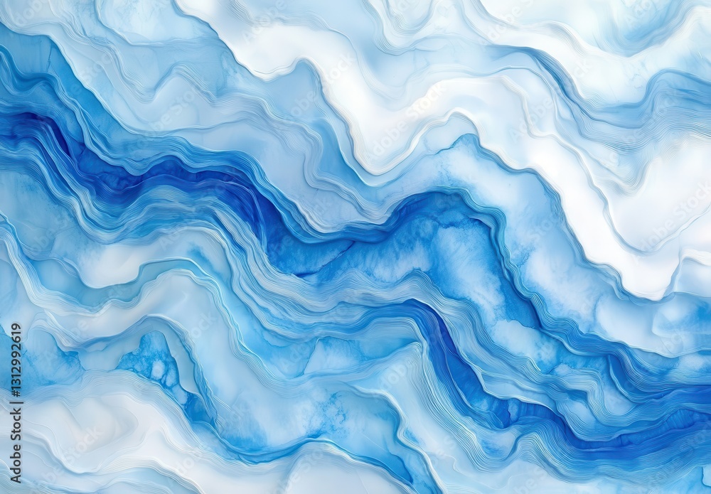 Elegant Abstract Fluid Art in Shades of Blue and White with Swirling Patterns and Gradients Perfect for Modern Decor and Design Projects Elegant Abstract Fluid Art in Shades of Blue and White with Swirling Patterns and Gradients Perfect for Modern Decor and Design Projects