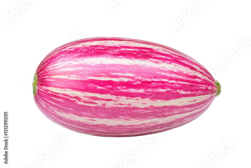Wallpaper Mural Large, pink and white striped watermelon, isolated Torontodigital.ca