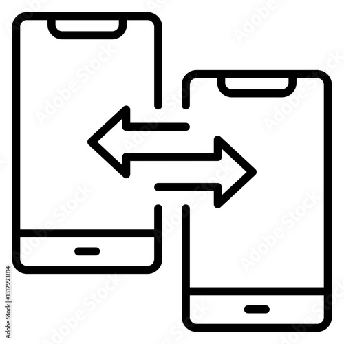 Data Transfer Line Icon