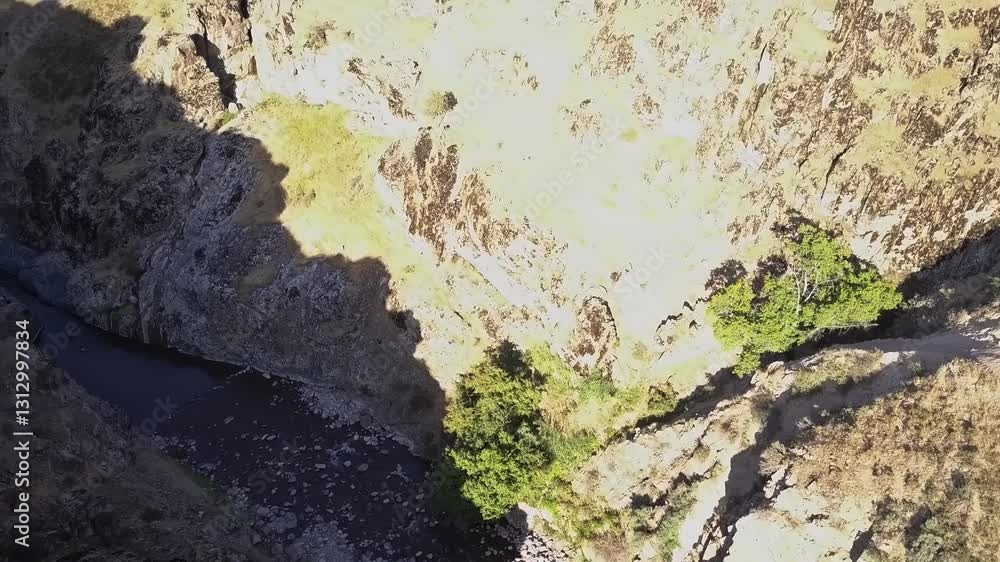 custom made wallpaper toronto digitalThe drone flies over a mountain canyon with a river. A sunny summer day.