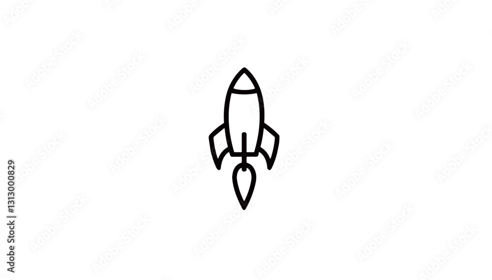 vector rocket icon in a minimalistic design symbolizes rapid development, rapid startup launch and financial growth of enterprises. Suitable for websites dedicated to finance and development vector rocket icon in a minimalistic design symbolizes rapid development, rapid startup launch and financial growth of enterprises. Suitable for websites dedicated to finance and development