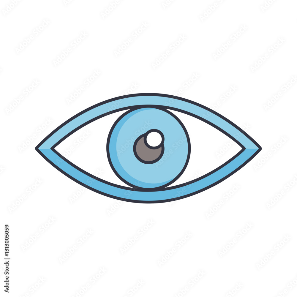Simple Eye Icon Vector – Flat Eyesight Pictogram, Clipart, Line Art Illustration, Simple eye icon vector in flat style, perfect for clipart, line art, and digital design projects. Simple Eye Icon Vector – Flat Eyesight Pictogram, Clipart, Line Art Illustration, Simple eye icon vector in flat style, perfect for clipart, line art, and digital design projects.