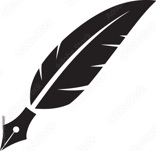 feather pen and ink