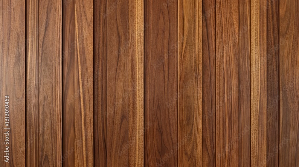 A minimalist wardrobe with a rich walnut wood background, enhancing the natural aesthetic. A minimalist wardrobe with a rich walnut wood background, enhancing the natural aesthetic.