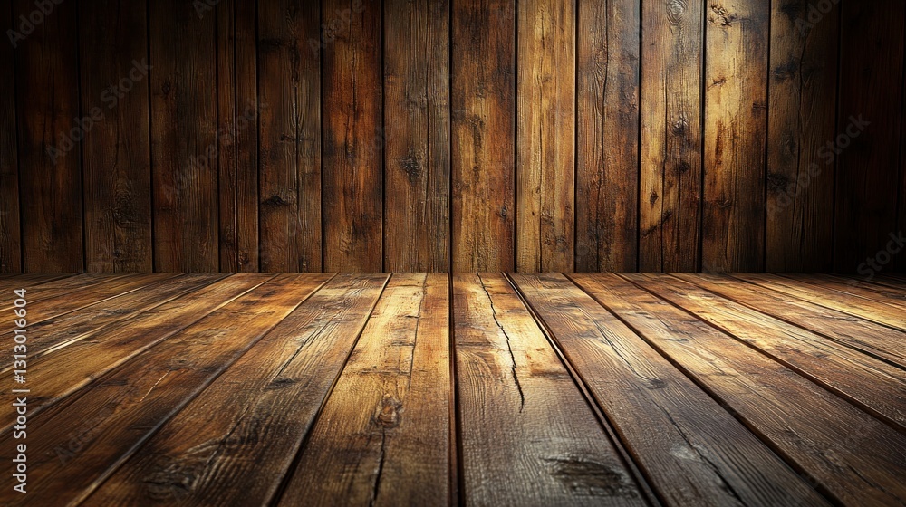 Rustic wooden floor and wall background Rustic wooden floor and wall background