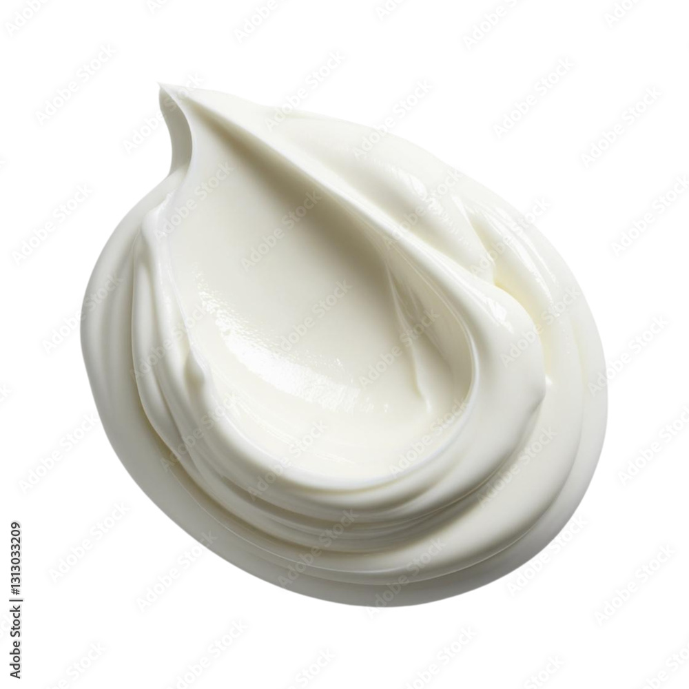 creamy dollop of white cream or moisturizer isolated on transparent background. creamy dollop of white cream or moisturizer isolated on transparent background.
