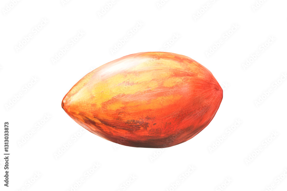 Fototapeta premium Vibrant Red Palm Fruit Exotic Tropical Delight