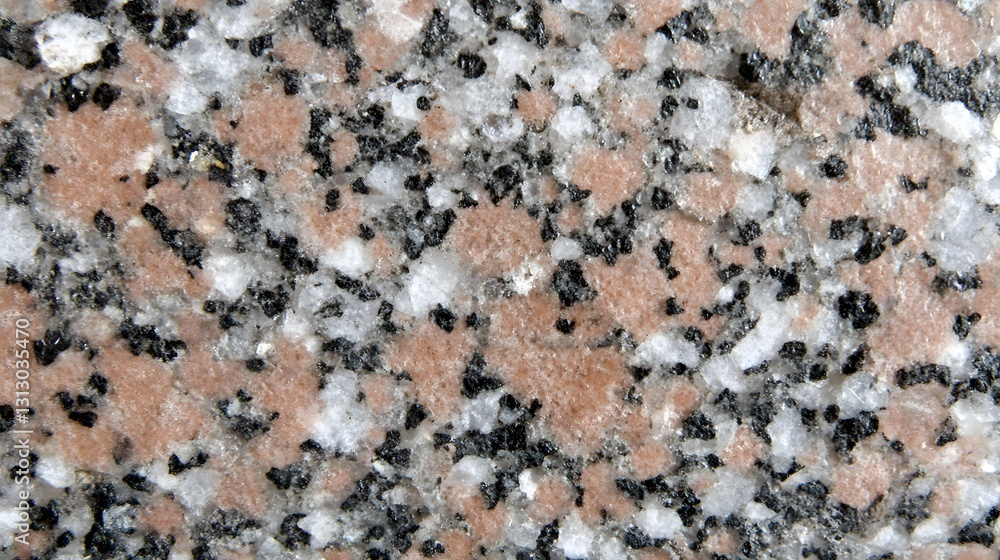 Detailed Pink and Grey Granite Stone Texture Background