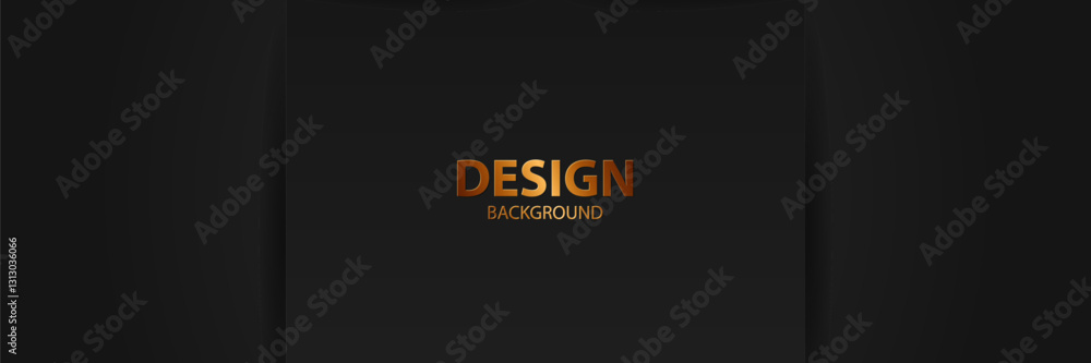 Obraz premium Gold text design on dark background, banner, website