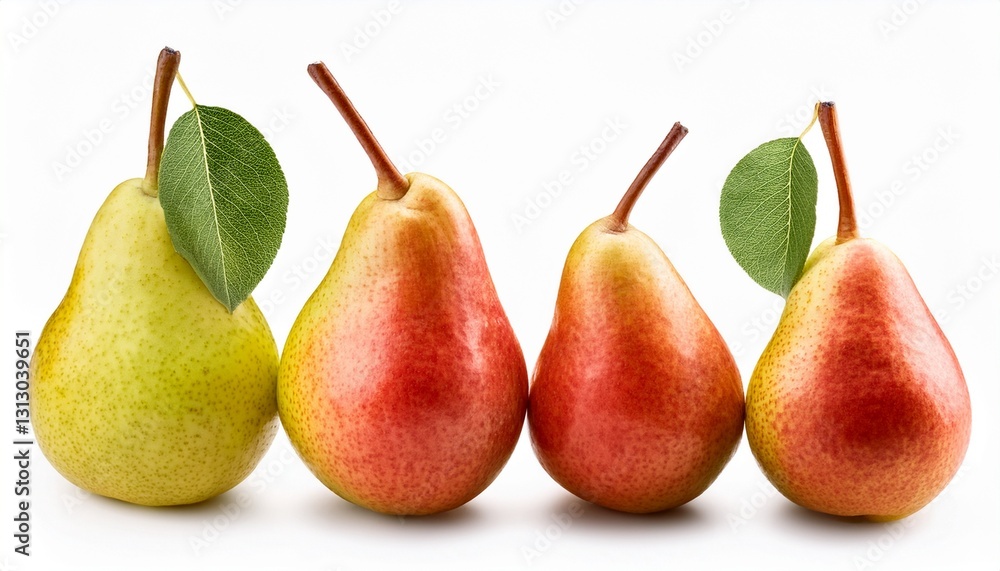 pears isolated on white background pears isolated on white background