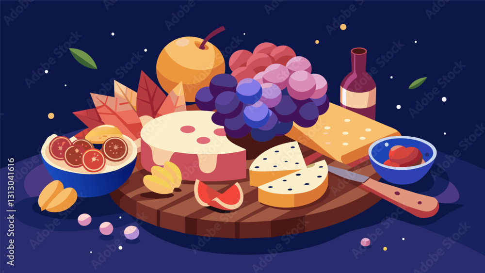 Φωτογραφία The girls night took a sophisticated turn as they indulged in a charcuterie board featuring creamy brie peppery salami and juicy gs