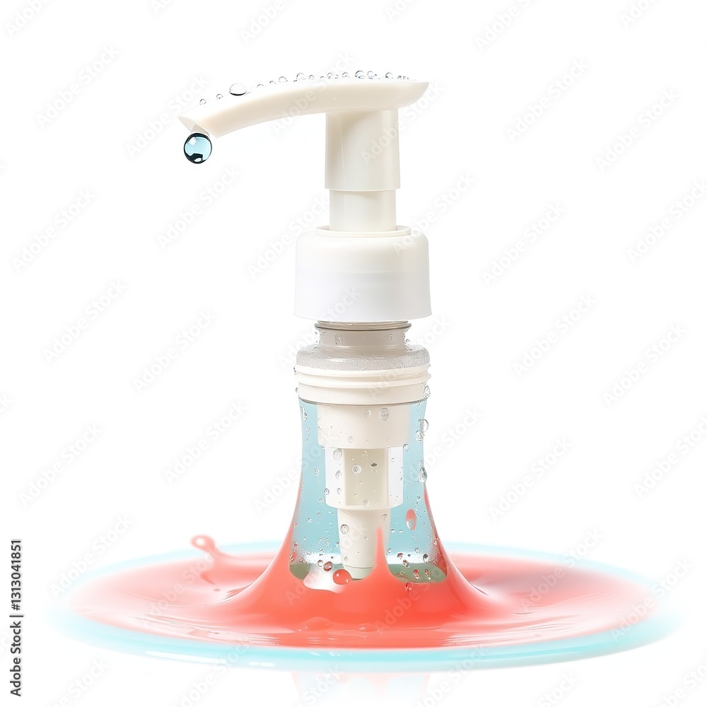 Turquoise Conditioner Dispenser Cleaner with Calm Droplets Turquoise Conditioner Dispenser Cleaner with Calm Droplets