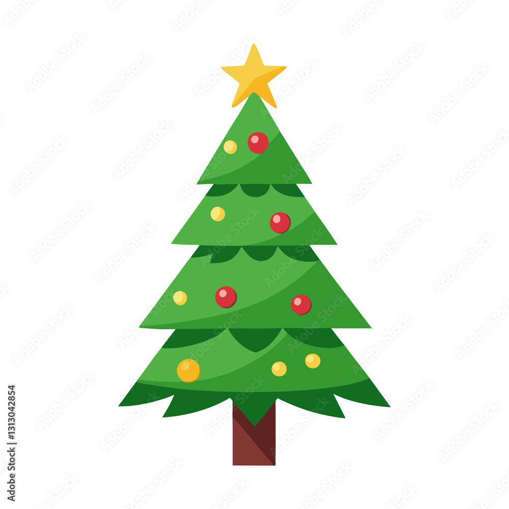 a green christmas tree isolated on transparent background. a green christmas tree isolated on transparent background.