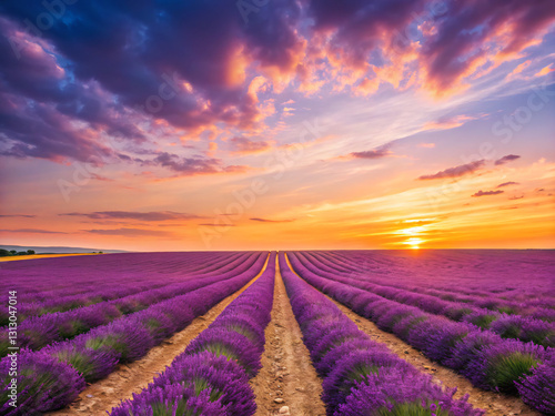 lavender field at sunset. field  landscape  lavender  nature  sky  flower  summer  purple  agriculture  farm  grass  green  plant  blue  countryside  rural  provence  france  sunset  spring  clouds  b